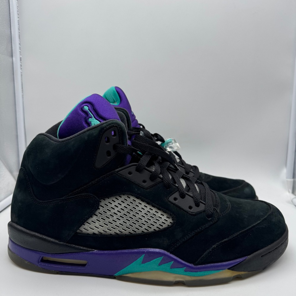 Air Jordan 5 V Retro Black Court Purple Teal Mens Size 14 Sneakers 136027 007